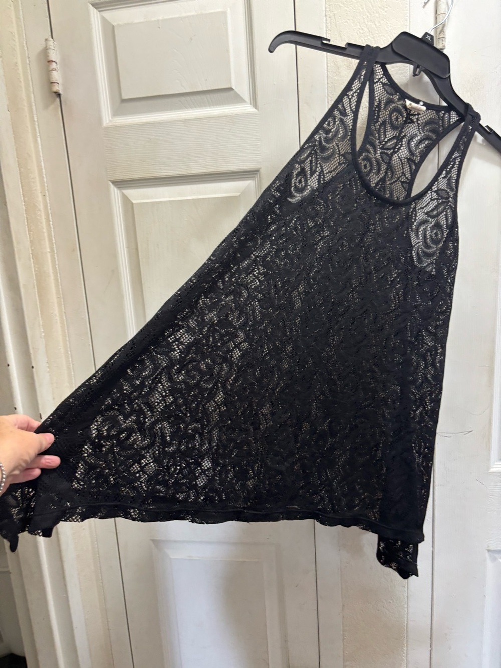 OP woman swim cover up